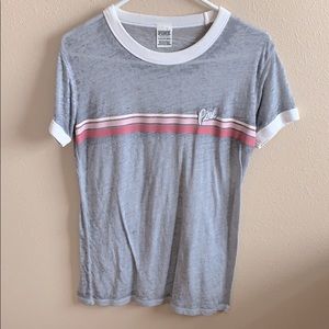 Victoria’s Secret pink ringer tee